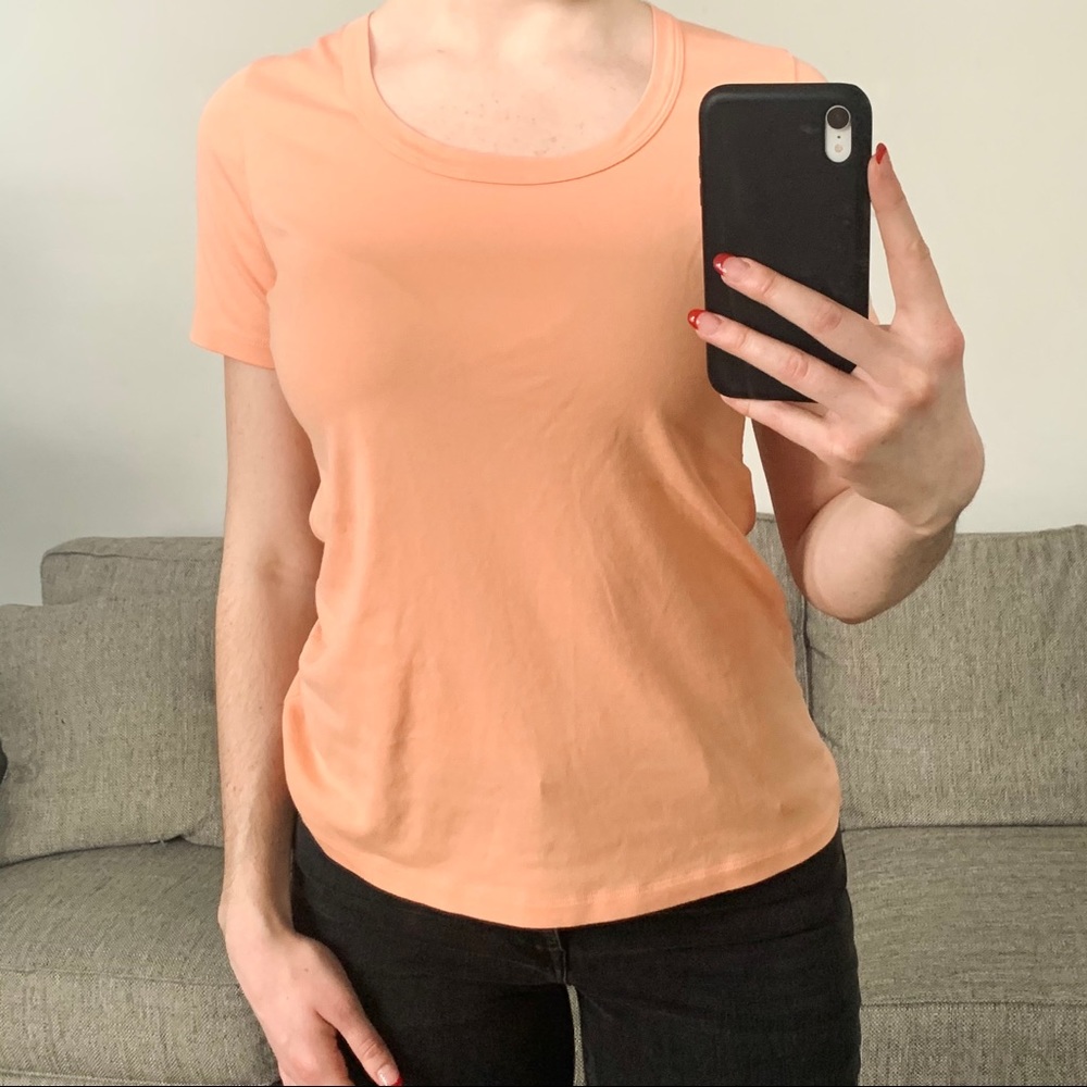 Mey Lovestory orange crew neck tee